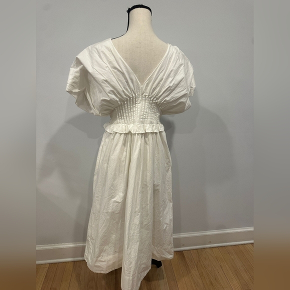 Anthropologie White Backless Dress - Picture 6 of 7